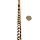 14k Rose Gold 27g Vintage Thick 11mm Curb Link Bracelet 8.5"