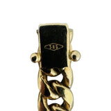 14k Yellow Gold 36g Semi Solid 7.5mm Curb Link Chain Necklace 24"