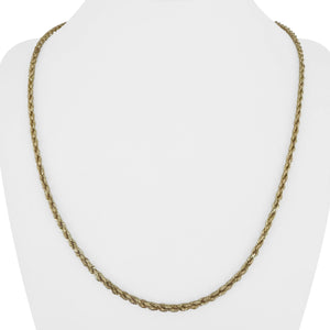 10k Yellow Gold 10.6g Diamond Cut 2.5mm Rope Chain Necklace 22"