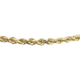 10k Yellow Gold 10.6g Diamond Cut 2.5mm Rope Chain Necklace 22"