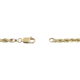 10k Yellow Gold 10.6g Diamond Cut 2.5mm Rope Chain Necklace 22"