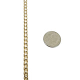 10k Yellow Gold 29.8g Very Long 3.5mm Squared Franco Link Necklace 37"