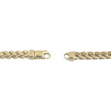 10k Yellow Gold 29.8g Very Long 3.5mm Squared Franco Link Necklace 37"