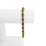10k Yellow Gold 7.5g Hollow Men's 6mm Rope Bracelet 8.5"