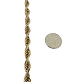 10k Yellow Gold 7.5g Hollow Men's 6mm Rope Bracelet 8.5"