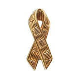 Roberto Coin 1k Yellow Gold Ribbon Pin Brooch Italy 1.2"