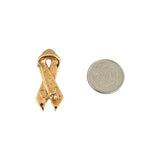 Roberto Coin 1k Yellow Gold Ribbon Pin Brooch Italy 1.2"
