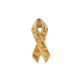 Roberto Coin 1k Yellow Gold Ribbon Pin Brooch Italy 1.2"