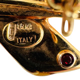 Roberto Coin 1k Yellow Gold Ribbon Pin Brooch Italy 1.2"