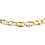 18k Yellow Gold 36.2g Solid Vintage Mariner Link Chain Necklace Italy 19.5"