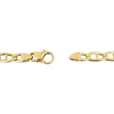 18k Yellow Gold 36.2g Solid Vintage Mariner Link Chain Necklace Italy 19.5"