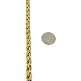 18k Yellow Gold 18.6g Ladies Polished 6mm Fancy Link Necklace Italy 16"