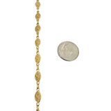 18k Yellow Gold 3.7g Vintage Light 5mm Filigree Link Bracelet 7"