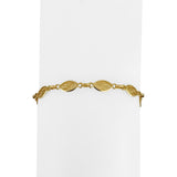 18k Yellow Gold 3.7g Vintage Light 5mm Filigree Link Bracelet 7"