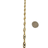 18k Yellow Gold 16g Vintage 6.5mm Mariner Link Chain Necklace 24"