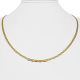 18k Yellow Gold 6.3g Vintage Thin 2.5mm Mariner Link Chain Necklace Italy 19"