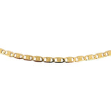 18k Yellow Gold 6.3g Vintage Thin 2.5mm Mariner Link Chain Necklace Italy 19"