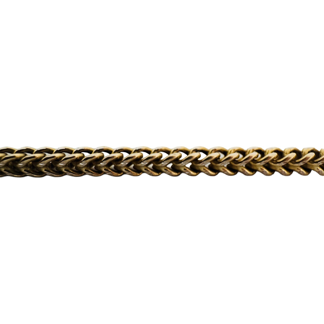 14k Yellow Gold 21.4g Diamond Cut 3.5mm Squared Franco Link Chain Necklace 20"