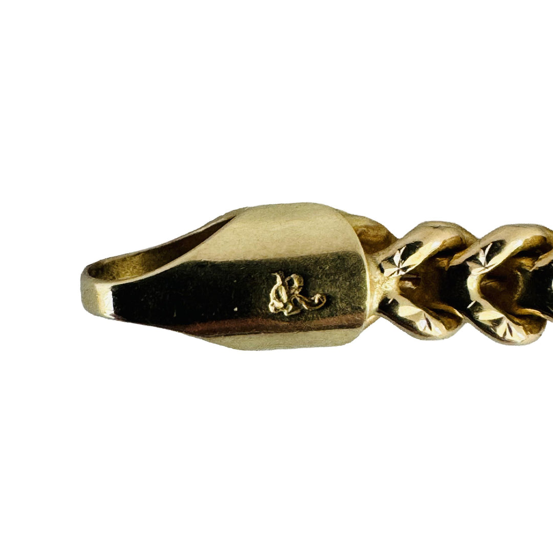 14k Yellow Gold 21.4g Diamond Cut 3.5mm Squared Franco Link Chain Necklace 20"