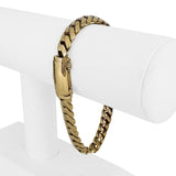 14k Yellow Gold 45.7g Solid 8mm Sleek Cuban Curb Link Bracelet 7.75"