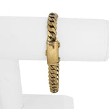 14k Yellow Gold 45.7g Solid 8mm Sleek Cuban Curb Link Bracelet 7.75"