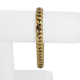 14k Yellow Gold 45.7g Solid 8mm Sleek Cuban Curb Link Bracelet 7.75"