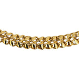 14k Yellow Gold 18.6g Ladies 10.5mm Fancy Link Chain Necklace Italy 17"