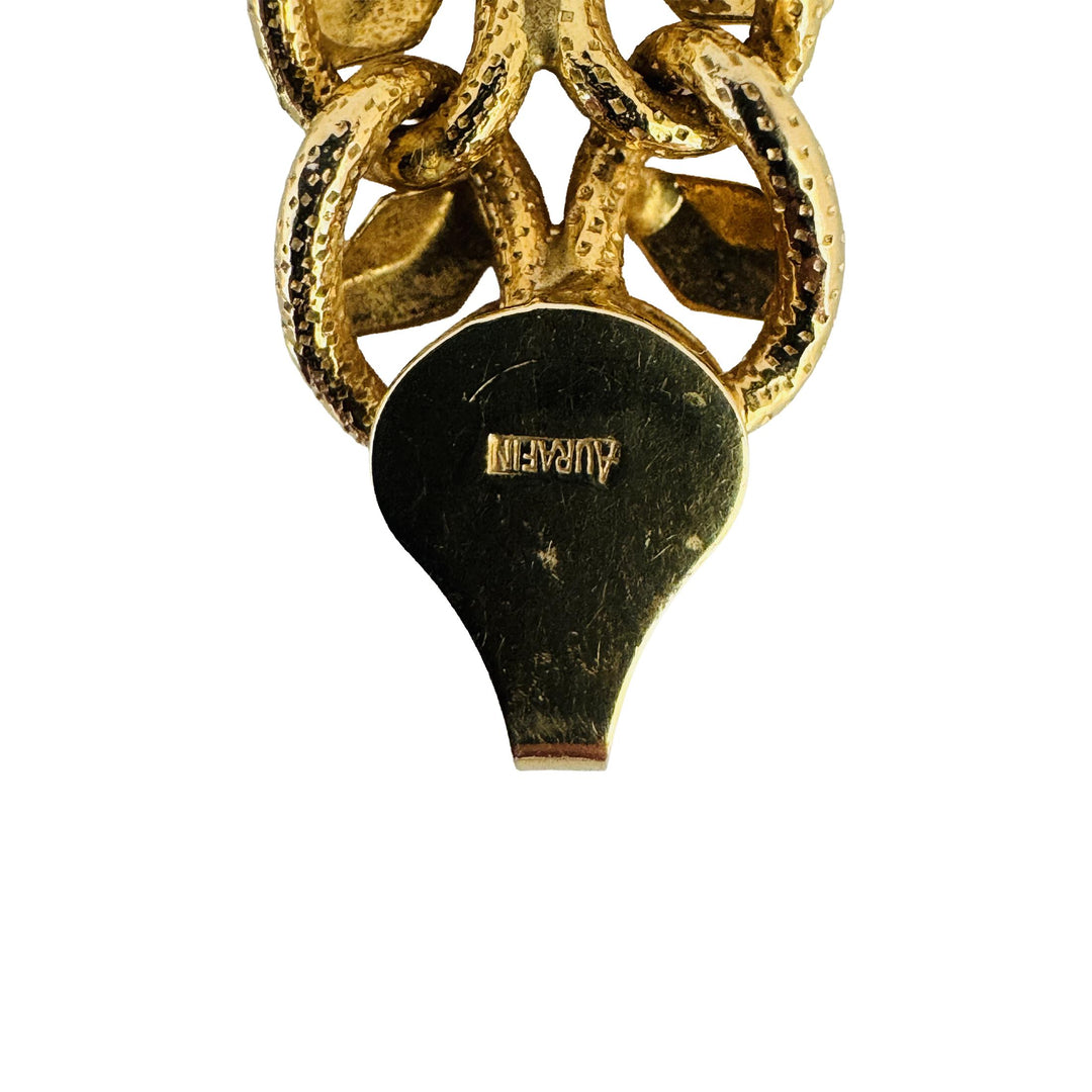 14k Yellow Gold 18.6g Ladies 10.5mm Fancy Link Chain Necklace Italy 17"