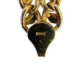 14k Yellow Gold 18.6g Ladies 10.5mm Fancy Link Chain Necklace Italy 17"