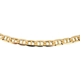 14k Yellow Gold 17.2g Solid Men's 4mm Mariner Link Chain Necklace Italy 21"