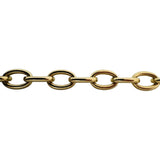 14k Yellow Gold 12.3g Semi Solid 9mm Oval Cable Link Bracelet 7.5"
