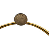 Set of Four 22k Yellow Gold 38g Solid Beaded Diamond Cut Bangle Bracelets 7.75"