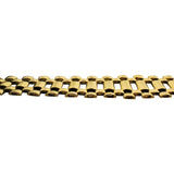 18k Yellow Gold 19.3g Vintage Graduated Fancy Link Bracelet Italy 7.5"