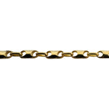 18k Yellow Gold 17.8g Solid 3mm Fancy Cable Link Chain Necklace Italy 23"