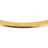 14k Yellow Gold 33.7g Solid 6mm Omega Link Necklace Italy 16"