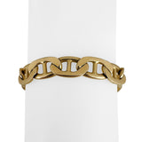 14k Yellow Gold 35.9g Solid Men's 9mm Mariner Link Bracelet Italy 8.75"