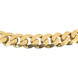14k Yellow Gold 34.7g Semi Solid Ladies Cuban Link Chain Necklace 15"