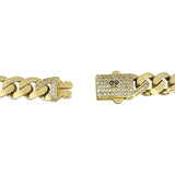 14k Yellow Gold 34.7g Semi Solid Ladies Cuban Link Chain Necklace 15"