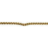 14k Yellow Gold 33.3g Solid Vintage V Drop Bismark Link Necklace Italy 16"