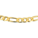 14k Yellow Gold 36.3g Solid 6mm Figaro Link Chain Necklace Italy 20"