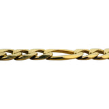 14k Yellow Gold 36.3g Solid 6mm Figaro Link Chain Necklace Italy 20"
