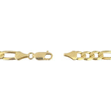 14k Yellow Gold 36.3g Solid 6mm Figaro Link Chain Necklace Italy 20"