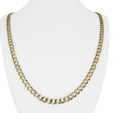 14k Yellow Gold 23g Solid Flat 5.5mm Curb Link Chain Necklace 24"
