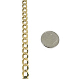 14k Yellow Gold 23g Solid Flat 5.5mm Curb Link Chain Necklace 24"