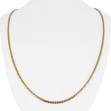 18k Yellow Gold 15.6g Solid UnoAErre 2.2mm Serpentine Link Necklace Italy 24"
