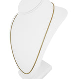 18k Yellow Gold 15.6g Solid UnoAErre 2.2mm Serpentine Link Necklace Italy 24"