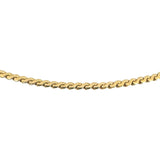 18k Yellow Gold 15.6g Solid UnoAErre 2.2mm Serpentine Link Necklace Italy 24"