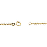 18k Yellow Gold 15.6g Solid UnoAErre 2.2mm Serpentine Link Necklace Italy 24"