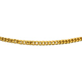 24k Pure Yellow Gold 12.5g Solid Thin 2.2mm Curb Link Chain Necklace 19"