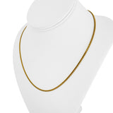 22k Yellow Gold 12.5g Solid Thin 2.5mm Curb Link Chain Necklace 18.5"